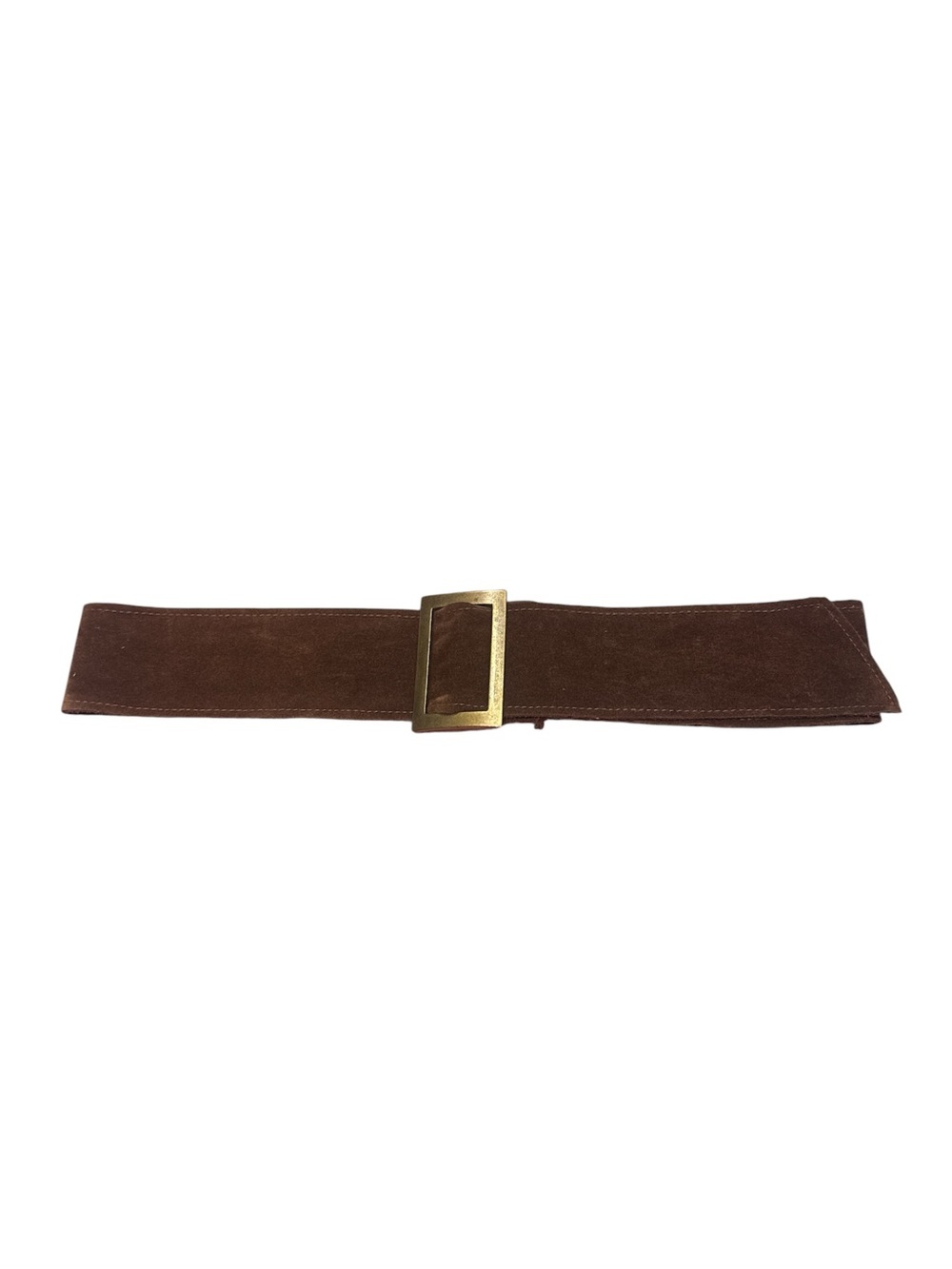 WOMEN’S Brown Faux Suede Y2K Belt